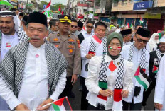 Lautan Masyarakat Lahat Gaungkan Solidaritas untuk Palestina di Hari Santri Nasional 2025