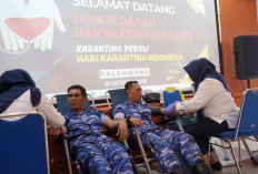 Karantina Sumsel Gelar Baksos Donor  Darah dan Vaksinasi Rabies Gratis 