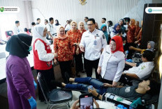 Feby HD Apresiasi Donor Darah Serentak PMI-Bapenda Sumsel