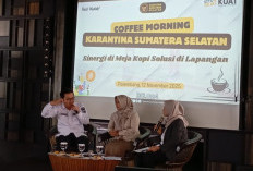 Ekspor Kopi Sumsel Naik Drastis Jelang Nataru 2025/2026, Karantina Siaga