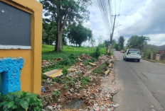 Tak Kunjung di Perbaiki, Pagar Dinding Bukit Siguntang Ambruk