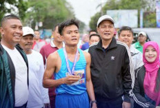 Warga Tumpah Ruah Ikuti Muara Enim Tourism Fun Run 5K
