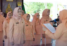 Hj Apriyanti Ahmad Yani Resmi Nahkodai DWP Muara Enim