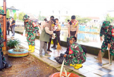 Aksi Kolaborasi Bersih-Bersih Waduk Simpang Polda, Sinergi TNI-Polri Cegah Banjir Kota