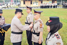 Kapolres  Prabumulih Sertijab Kasatrestik, Pengukuhan Kasat Lantas, dan PS Kasikum