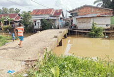 Jembatan Tanpa Tiang Pengaman di Jalan Karang Sari Gandus