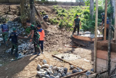 TNI Percepat Pembangunan Jembatan di Wilayah Kodim 0405/Lahat 