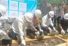 Kapolda Sumsel Pimpin Ground Breaking SPPG di Prabumulih