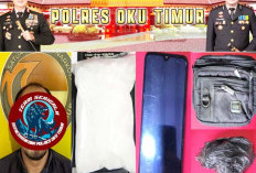 Polres OKU Timur Amankan Kurir Sabu Lintas Provinsi
