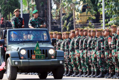 Kodam II/Sriwijaya Apel Siaga Bencana Yon Komposit PRC PB