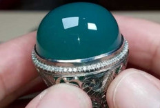 Indah dan Menawan, Akik  Bacan Hijau Botol Dibanderol Seharga Rp35 Juta
