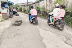 Jalan Mayor Wiratno Kelurahan Sungai Buah Banyak Berlubang