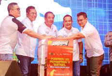 Spektakuler! Wagub Cik Ujang Launching Maskot dan Logo Porprov XV dan Peparprov V Sumsel 2025