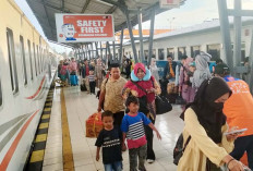Arus Balik Lebaran 2025, di Stasiun Kertapati Palembang Ramai dan Lancar