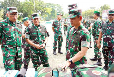 Pangdam II/Sriwijaya Pimpin Apel Kesiapsiagaan Pasukan Reaksi Cepat Penanggulangan Bencana