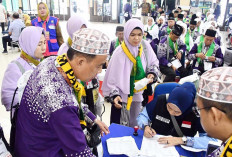 370 Jemaah Kloter 4 Tiba di Asrama Haji Sumsel, 1 Jemaah Dirujuk Ke Rumah Sakit