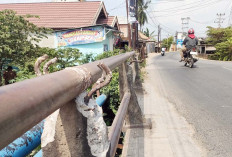 Besi Penahan Jembatan Gandus Akan Hilang