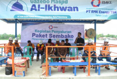 Dukung Aktivitas Sosial Budaya di Area Operasional,  PT RMKE Serah Terima Gazebo Masjid di Muara Enim