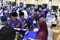 370 Jemaah Kloter 3 Tiba di Asrama Haji