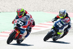 Ramadhipa Impresif, Melesat Raih Podium Perdana di Moto3 Junior Barcelona