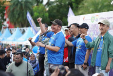 Meriah, Jalan Santai HUT ke-30 Sumatera Ekspres , Gubernur Herman Deru: Jalan Sehat Jadi Ajang Silaturahmi 