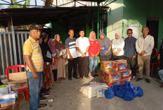 Yudha Pratomo Mahyudin Salurkan Bantuan ke Korban Kebakaran di Asrama TNI Sekojo Palembang