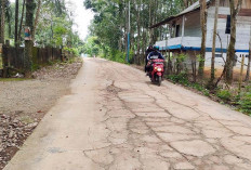 Banyak Retakan Jalan dan Mulai Berlubang, Jalan Soak Bujang Gandus