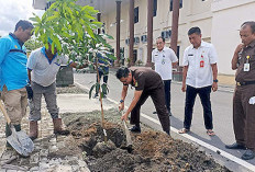 Ciptakan Lingkungan Asri, Kajari Tanam Pohon Jenis Buah