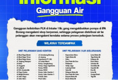 Listrik PLN Gangguan, Distribusi Air Tirta Musi Palembang Terhenti Hari ini, Berikut Wilayah Terdampak