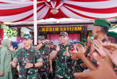 Kunjungan Kerja Pangdam II/Sriwijaya Ke Kodim 0411/Kota Metro, Laksanakan Pembinaan Satuan