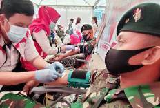 Terkumpul 89 Kantong Darah, PMI Palembang Gandeng Rumah Sakit BARI Meriahkan HUT Kota Palembang ke-1342