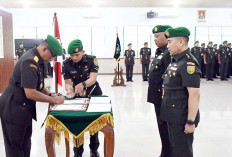 Danrem 044/Gapo Pimpin Sertijab Kasilog, Tekankan Kinerja dan Kreativitas