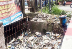 Tumpukan Sampah di Saluran Got