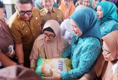 Ketua TP PKK Kota Palembang Resmikan Pasar Murah di Karanganyar, Langsung Ramai Diserbu Warga