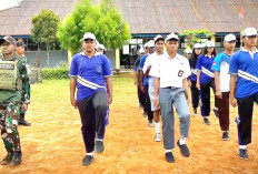 Semangat Merah Putih di Perbatasan: Satgas Yonif 144/JY Latih Paskibra SMA Negeri Asiki