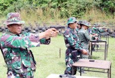 Korem 044/Gapo Keterampilan Menembak Prajurit Terus Diasah