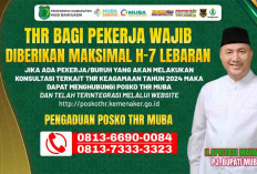 Perusahaan di Muba H-7 Lebaran Wajib Bayar THR