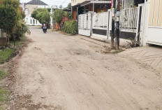 Jalan Tembus Lr Dahlia Rusak dan Berlubang