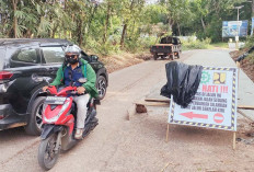 Sebagian Badan Jalan Tanjung Aur di Cor Beton