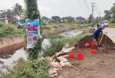 Bangun Turap Aliran Sungai di Pakjo Ujung