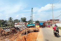 Progres Pembagunan Jembatan Layang Gandus