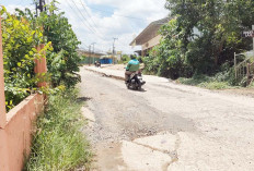 Jalan Baru di Cor Beton Sebelah