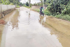 Genangan Air di Jalan Gogokan Kito Gandus