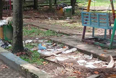 Sampah di Taman GOR Lahat, DLH Sebut Tanggung Jawab Dispora