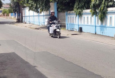 Gerak Cepat Lubang di Depan SMP Negeri 3 Palembang, Mulus Telah Diperbaiki