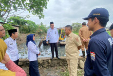 Tanggulangi Banjir,  Sekda Palembang Aprizal Pantau  Proses Normalisasi Kolam Retensi
