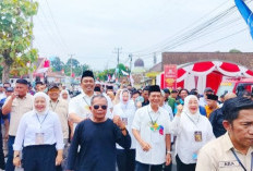 Meledak! Deklarasi Abusama - Misnadi Diiringi Lautan Manusia Menuju Kantor KPUD OKU Selatan