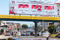 Baliho KPU Sumsel Tetapkan 3 Calon Gubernur dan Calon Wakil Gubernur Sumsel