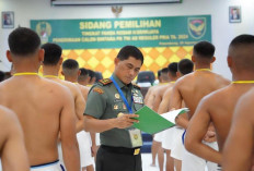 Calon Bintara Reguler TNI AD Ikut Sidang Pemilihan Tiungkat Panda Kodam II/ Sriwijaya