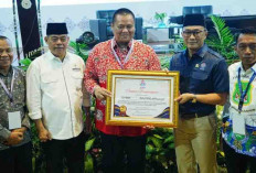 Sekda Banyuasin Terima Penghargaan BKN Kabupaten yang Siap Terapkan Manajemen Talenta